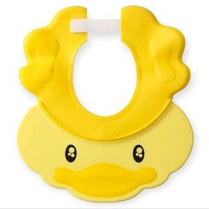 NWT Yellow Baby Shower Cap for Kids Bath Visor Adjustable Toddler Shower…
